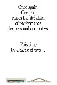 Compaq - Once again Compaq raises the standard of performance for personal computer