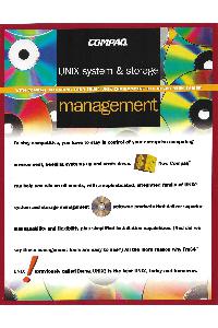 Compaq - UNIX system & storage management