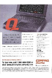 Compaq - Where will you take the newest Prosignia Notebook? More important, where will it take you?