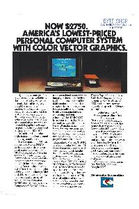 Intelligent Systems Corp. (Compucolor Corp.) - Now $2750. America's lowest-priced personal computer system with color vector graphics.