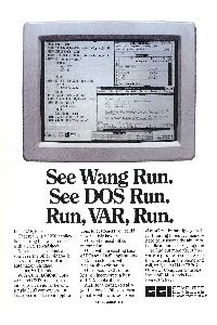 Computer Consoles Inc. - See Wang Run. See DOS Run. Run, VAR, Run.