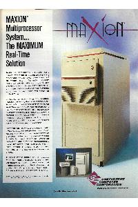 Concurrent Computer Corp. - MAXION Multiprocessor System... The MAXIMUM Real-Time Solution