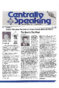 Cray Inc. - Centrally speaking April 1988