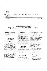 Cray Inc. - Product announcement February 1987
