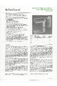 Data General - Dasher TP2 Printers Models 6075, 6076, 6077, 6078