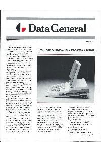 Data General - The Data General-DG/One Personal System