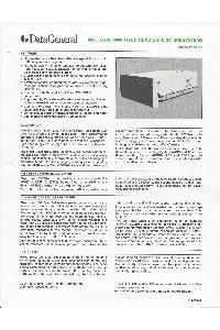 Data General - 6063, 6064, 6066 Fixed head DG/Disc Subsystems