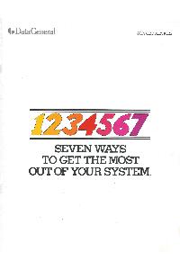 Data General - 1234567 seven ways to get the most out of your systems