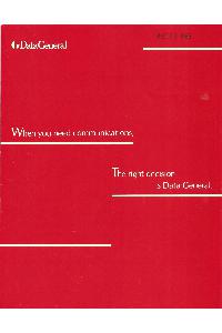 Data General - When you need communications, the right decision is Data General