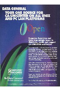 Data General - Your one source for CA-Unicenter on all UNIX and PC lan platforms