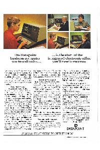 Datapoint Corp. (Computer Terminal Corporation) - The Datapoint business computer you install today...