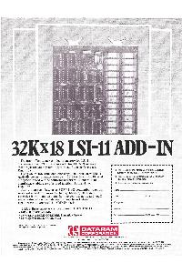 Dataram Corp. - 32Kx18 LSI-11 ADd-IN