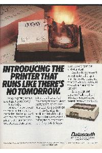 Datasouth Americas High Performance Printer Company - Introducing the printer that runs like there's no tomorrow