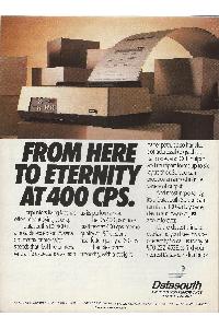Datasouth Americas High Performance Printer Company - From here to eternity ad 400 cps