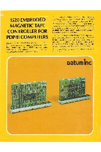 1520 Embedded Magnetic Tape Comtroller For PDP 11 computers