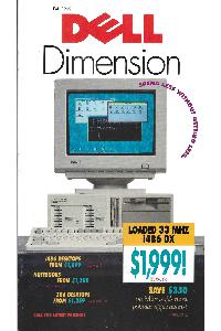 Dell (PC's Limited) - Dell Dimension Fall 1992 