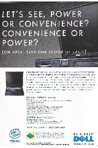 Dell (PC's Limited) - Let's see, power or convenience? Convenience or power?