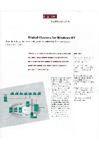 Digital Equipment Corp. (DEC) - Digital clusters for Windows NT