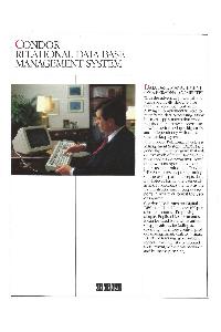 Digital Equipment Corp. (DEC) - Condor Relational Data Base Management System