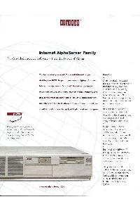 Digital Equipment Corp. (DEC) - Internet AlphaServer Family