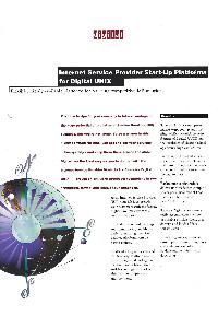 Digital Equipment Corp. (DEC) - Internet Service Provider Start-Up Platforms for Digital UNIX