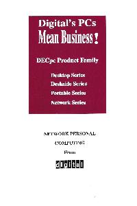 Digital Equipment Corp. (DEC) - Digital's PCs Mean Business!