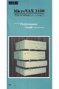 Digital Equipment Corp. (DEC) - MicroVAX 3100 - The powerful choice - Performance guide