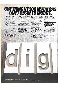 Digital Equipment Corp. (DEC) - One thing VT200 imitators can't begin to imitate. 