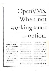 Digital Equipment Corp. (DEC) - OpenVMS. When not working is not an option.