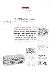 Digital Equipment Corp. (DEC) - The Portswitch900 Family