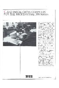 Digital Equipment Corp. (DEC) - C and Pascal cross compilers for the professional 300