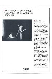 Digital Equipment Corp. (DEC) - Professional 300 series Pro/Basic programming language