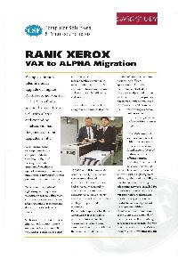 Digital Equipment Corp. (DEC) - Rank Xerox - VAX to Alpha migration