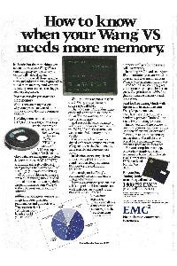 EMC Corp. - How to know when your Wang VS needs more memory.
