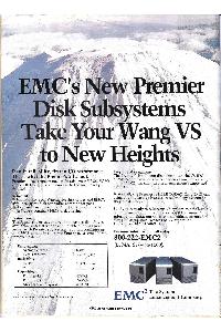 EMC Corp. - EMC's New Premier Disk Subsystems Take Your Wang VS to New Heights