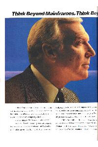 Encore Computer Corp. - Think Beyond Mainframes. Think Beyond The Alternatives. Think Infinity 90.