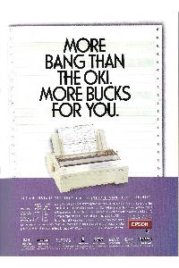 Epson - More bang than the oki more bucks for you.
