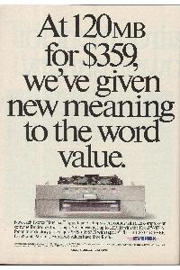 Everex Computer Division - At 120Mb for $359, we've given new meaning to the word value.