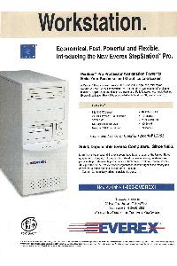 Everex Computer Division - Economical, Fast, Powerful and Flexible. Introducing the New Everex StepStation Pro.