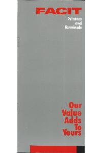 Facit Data Products - Printers and terminals