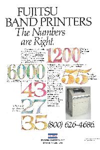 Fujitsu Siemens - Fujitsu band printers. The numbers are right.