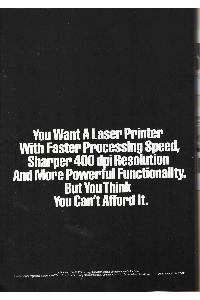 Genicom Corp. - You Want A Laser Printer With Faster Processing Speed, Sharper 400 dpi Resolution And More Powerful Functionality. ...