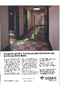 Gould Inc. - Computer pirates. Gould not only locks then out, but tracks them down.