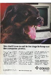 Gould Inc. - You don't have to call in the dogs to keep uot the computer pirates