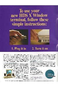 HDS - Human Designed Systems Inc. - To use your new HDS X Window terminal ...