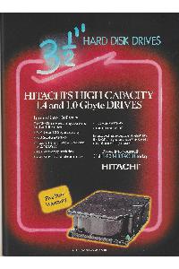 Hitachi Ltd. - Hitachi's high capacity 1.4 and 1.0 gbyte drives