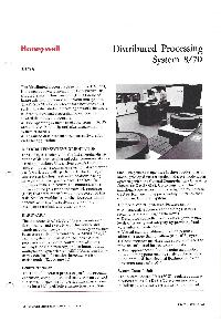 Honeywell - Distributed Processing System 8/70