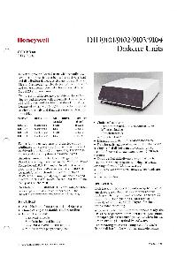 Honeywell - DIu9101/9102/9103/9104 Diskette Units
