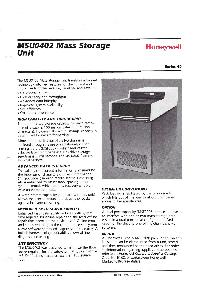 Honeywell - MSU0402 Mass Storage Unit