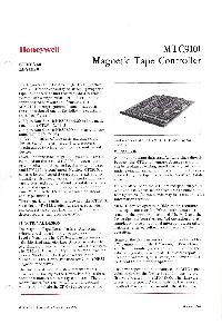 Honeywell - MTC9101 Magnetic Tape Controller
